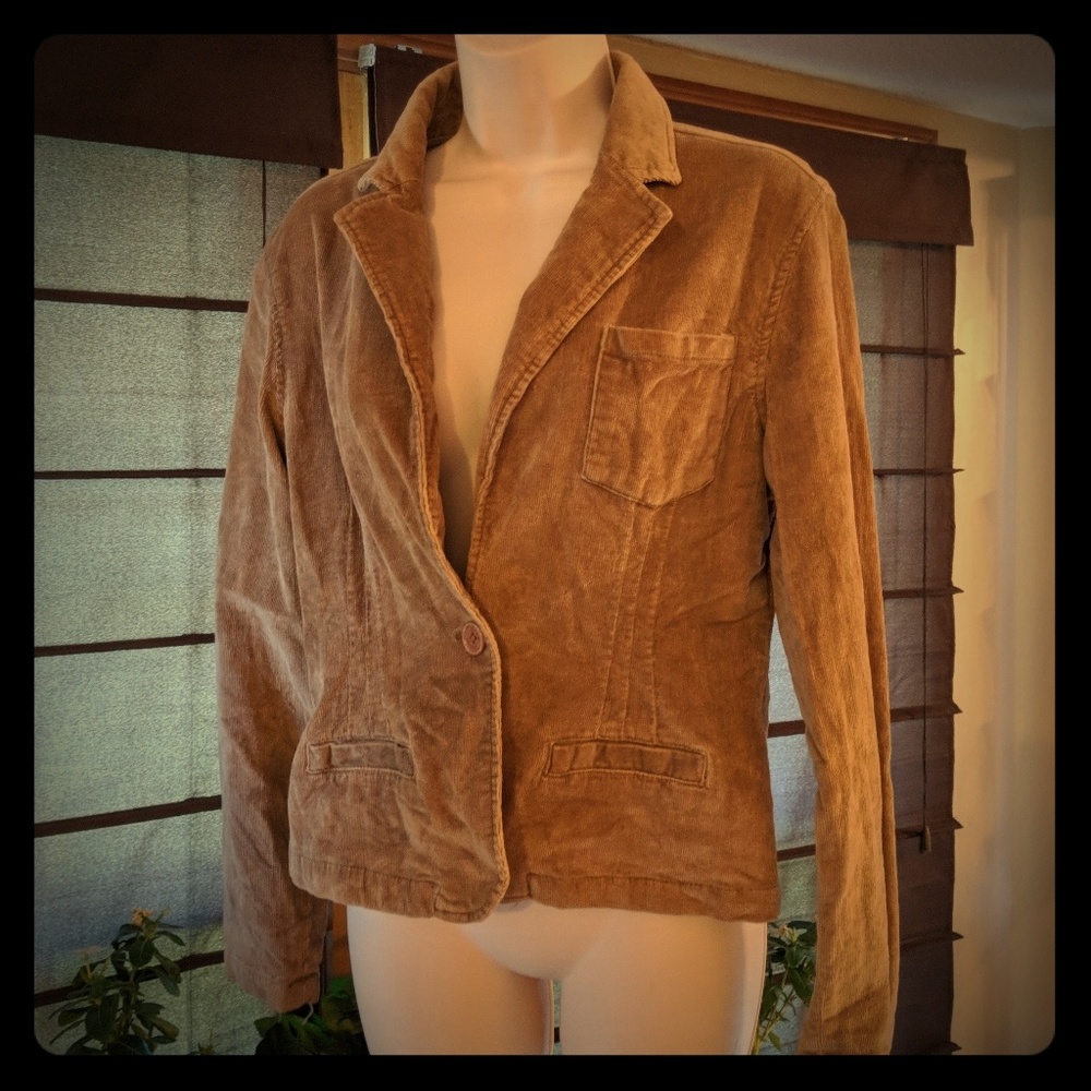 Star brand brown corduroy blazer  size med